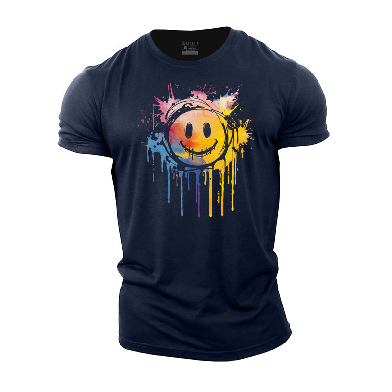 Gleeful Expression Cotton T-Shirt