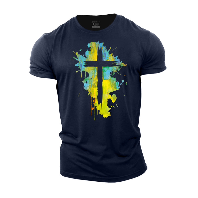 Multicolor Cross Cotton T-Shirt