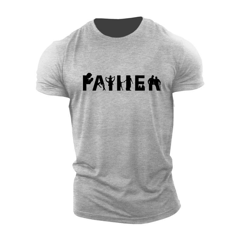 Cotton Father's Day Graphic T-shirts