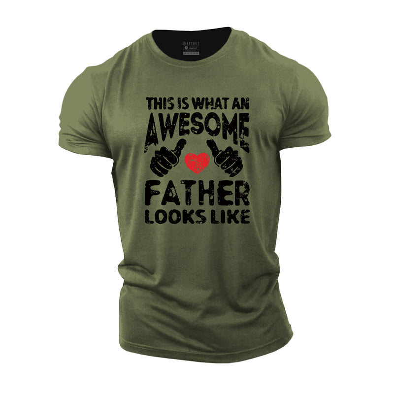 Awesome Father Cotton T-Shirt