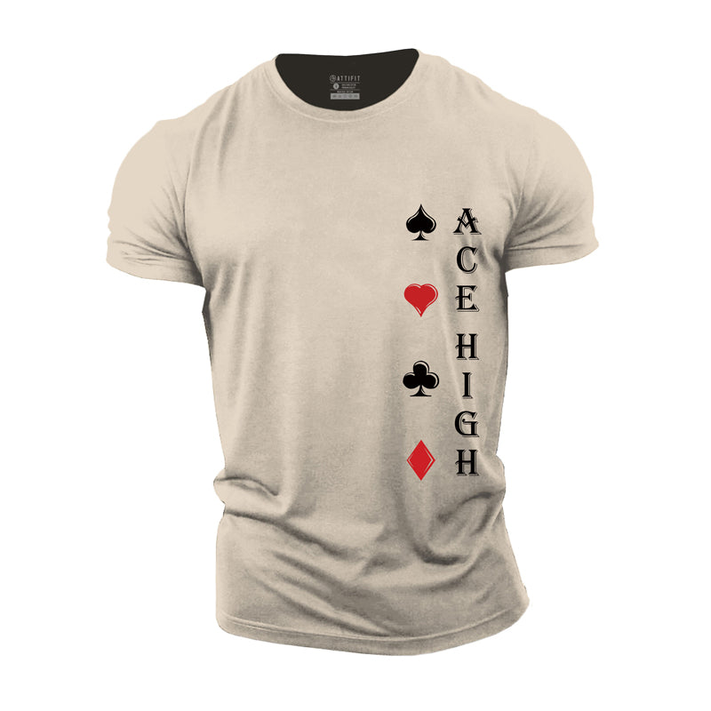 Cotton Ace High Graphic Men's T-shirts