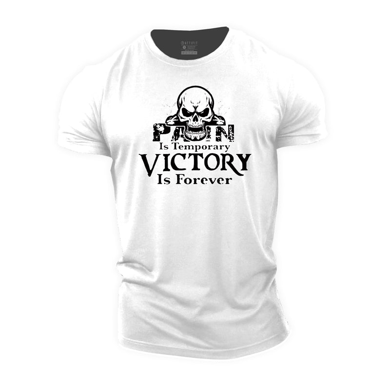 Cotton Victory Is Forever Graphic Men's T-shirts