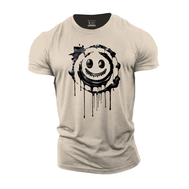 Smiling Face Cotton T-Shirt