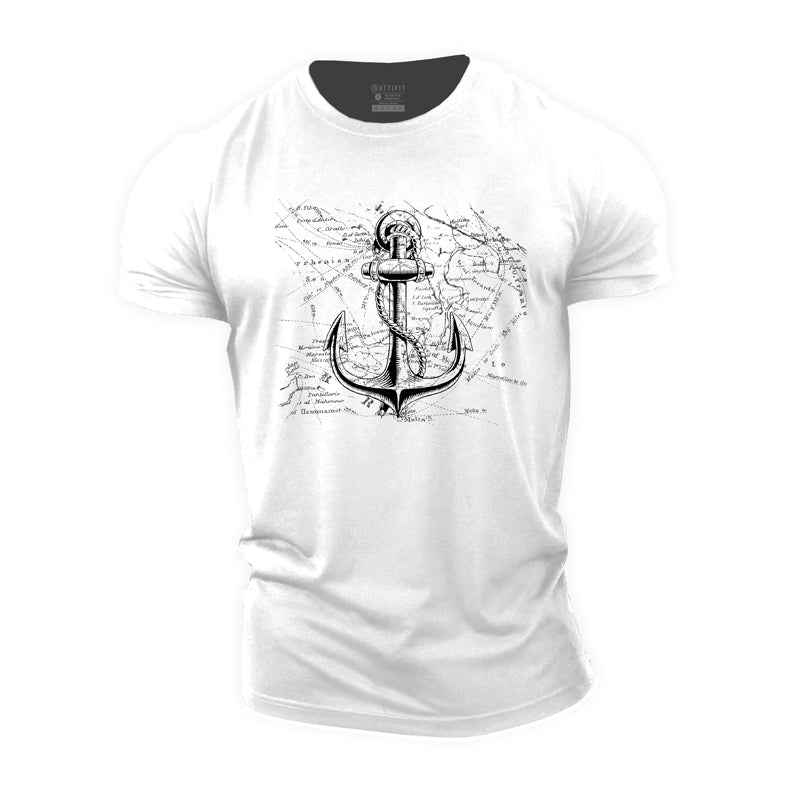 Cotton Anchor Graphic Men's T-shirts