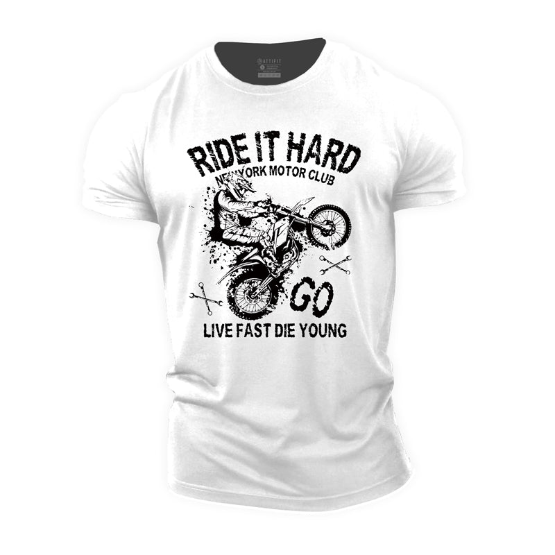 Cotton Motor Club Graphic Men's T-shirts